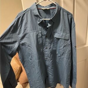 Simms Blue Button-Up Shirt